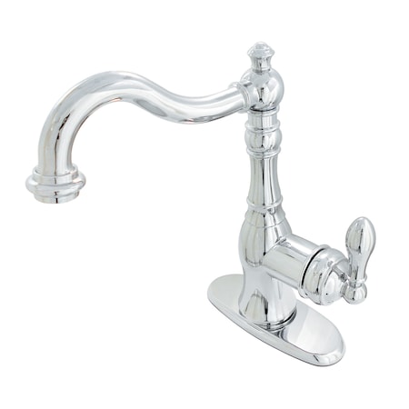 Single-Handle Bathroom Faucet W/ Push Pop-Up, Chrome